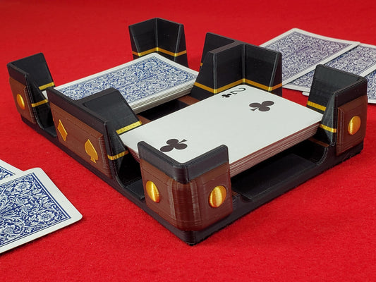 Rustic Gold or Silver Style Playing Card Tray: Add Hand Gild, or Faux Anaconda Bottom