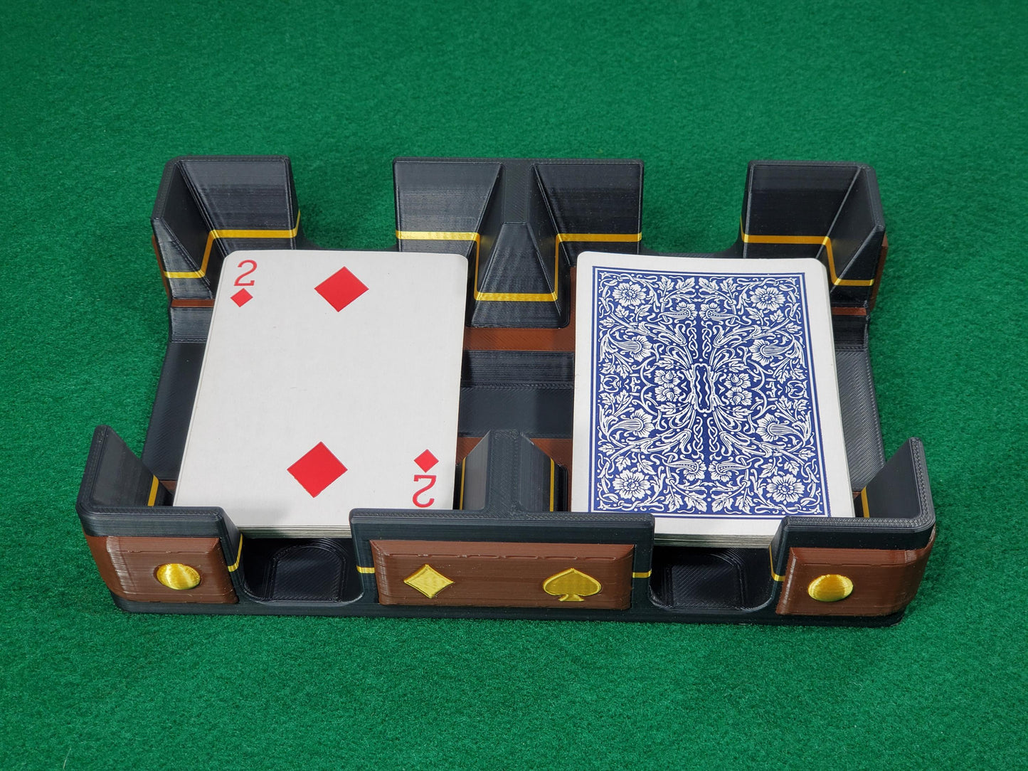 Rustic Gold or Silver Style Playing Card Tray: Add Hand Gild, or Faux Anaconda Bottom