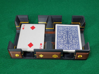 Rustic Gold or Silver Style Playing Card Tray: Add Hand Gild, or Faux Anaconda Bottom