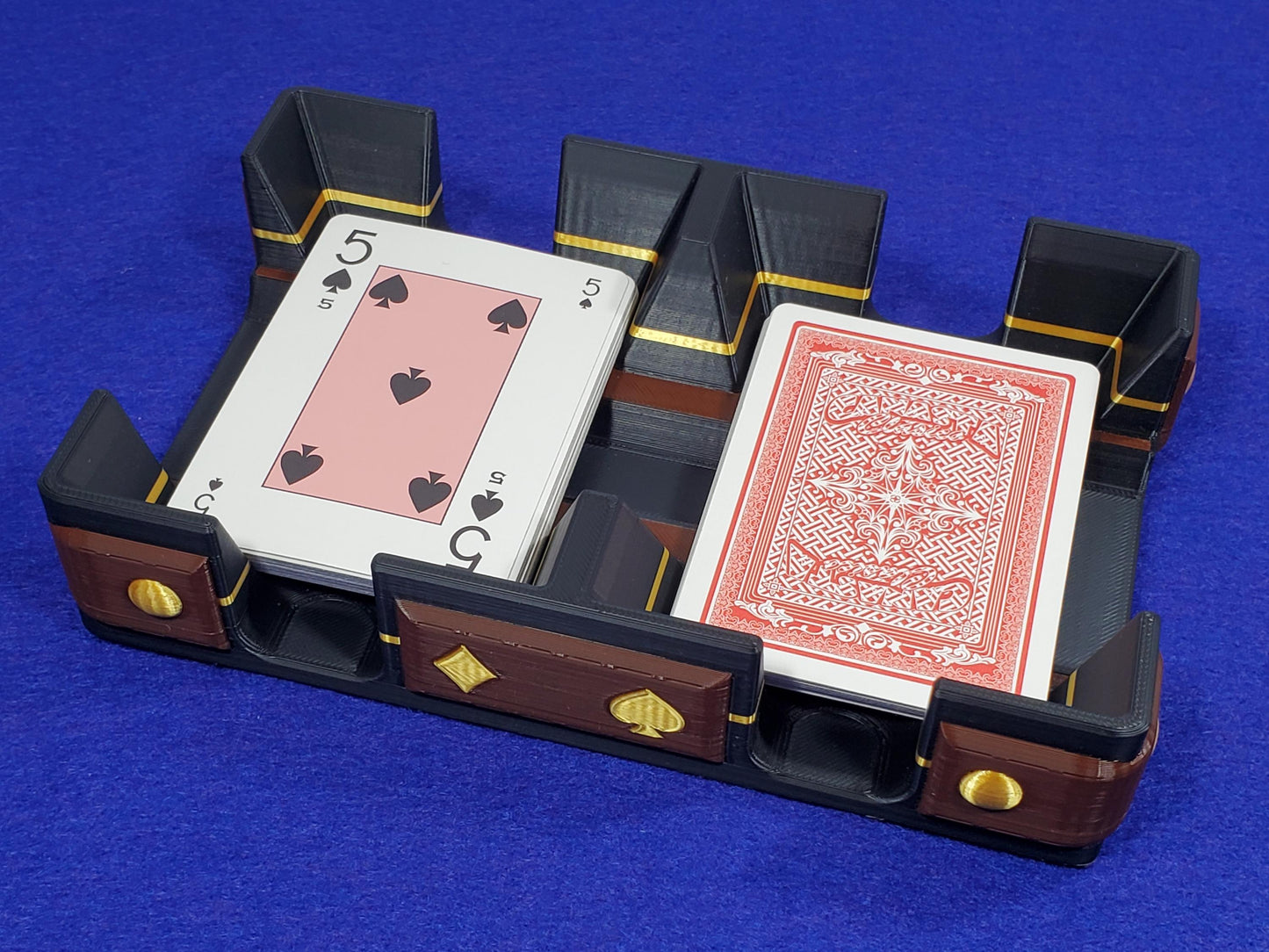Rustic Gold or Silver Style Playing Card Tray: Add Hand Gild, or Faux Anaconda Bottom