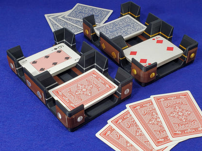 Rustic Gold or Silver Style Playing Card Tray: Add Hand Gild, or Faux Anaconda Bottom