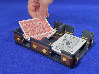 Rustic Gold or Silver Style Playing Card Tray: Add Hand Gild, or Faux Anaconda Bottom