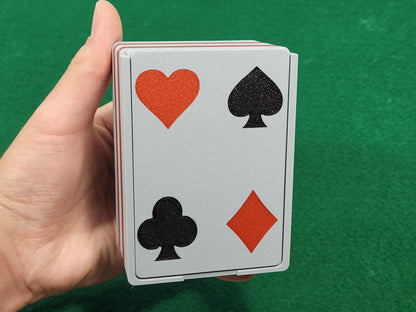 Custom Card Player Card Box: Plastic Single or Double Playing Card Deck Holder