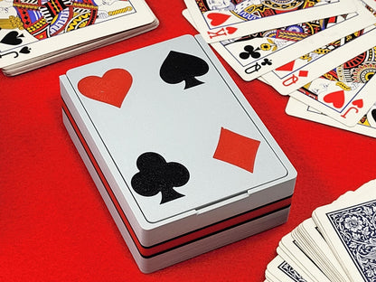 Custom Card Player Card Box: Plastic Single or Double Playing Card Deck Holder