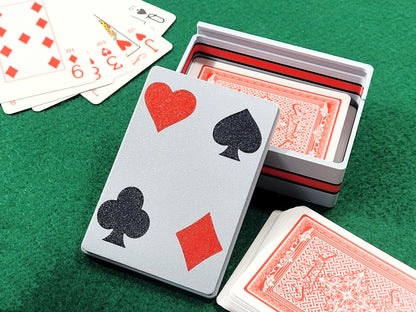 Custom Card Player Card Box: Plastic Single or Double Playing Card Deck Holder