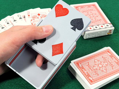 Custom Card Player Card Box: Plastic Single or Double Playing Card Deck Holder