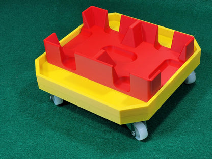Rolling tabletop game tray: Just add your dice, game pieces or playing card tray
