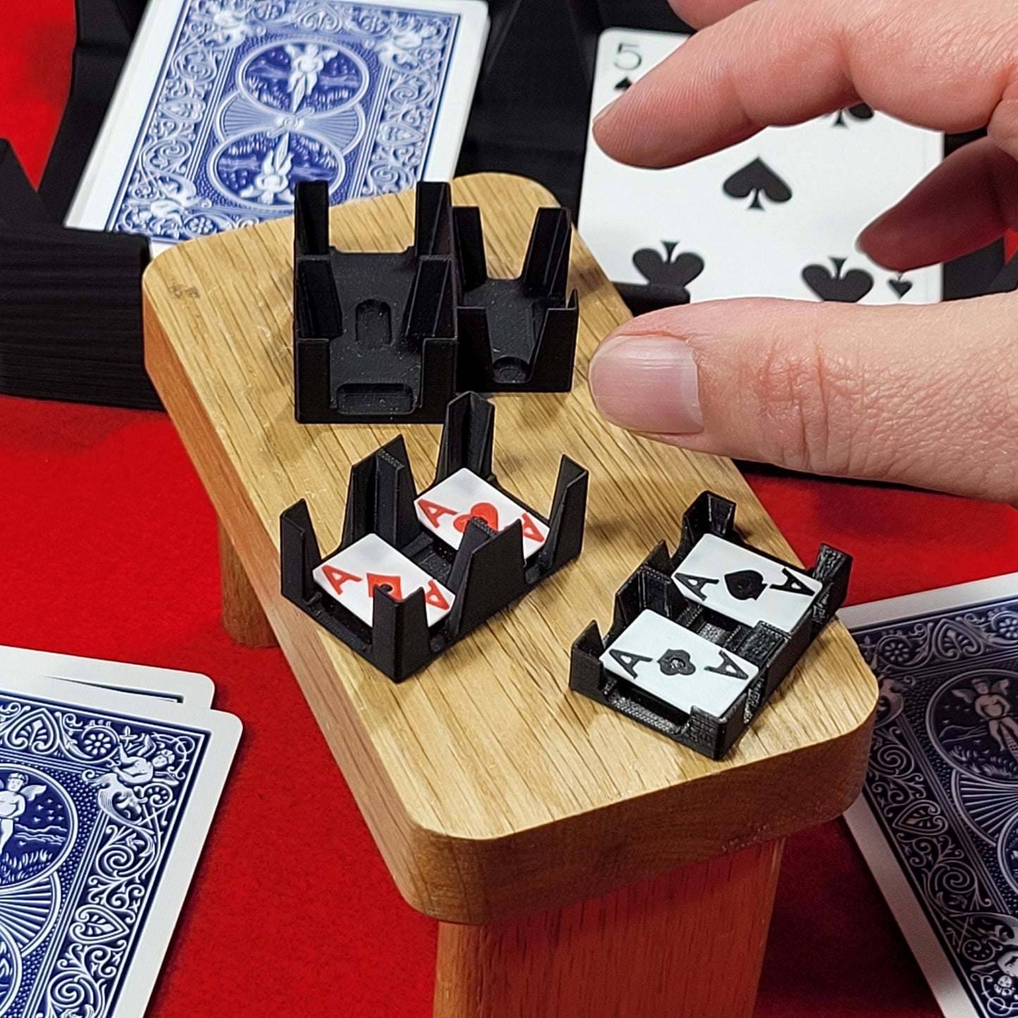 World's Smallest Playing Card Tray: Miniature Dollhouse Funny Game