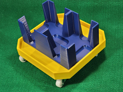 Rolling tabletop game tray: Just add your dice, game pieces or playing card tray