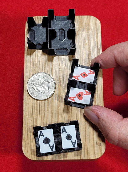World's Smallest Playing Card Tray: Miniature Dollhouse Funny Game