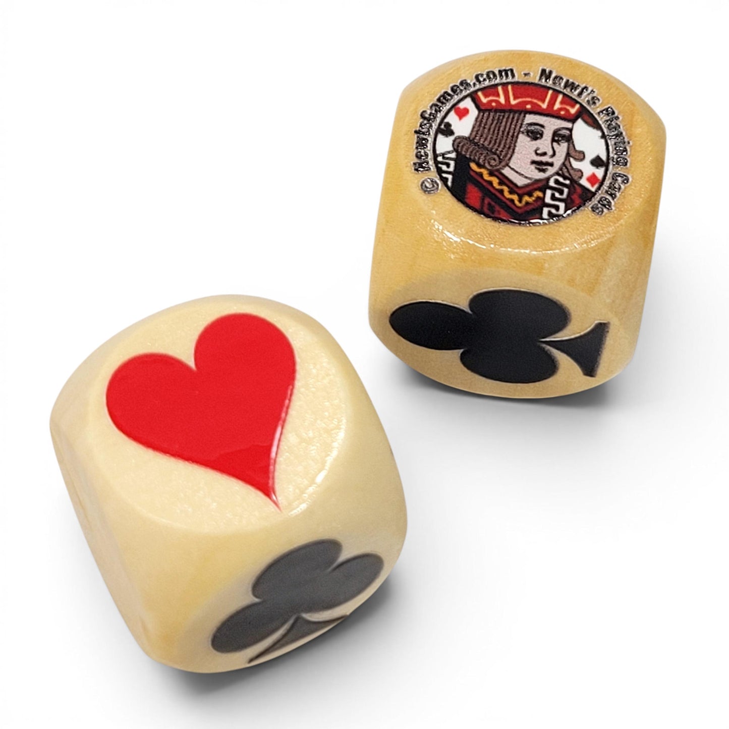 Small 1" Suited Trump Marker Blocks: Tiny Trumpy design for Euchre, Pinochle Card Games