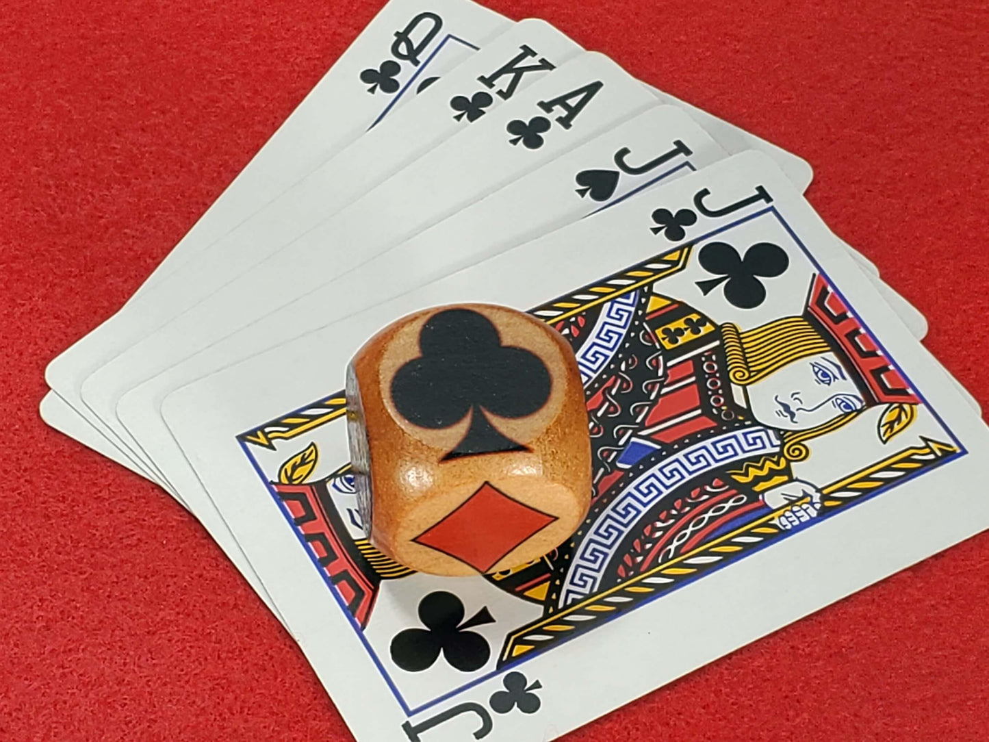 Small 1" Suited Trump Marker Blocks: Tiny Trumpy design for Euchre, Pinochle Card Games