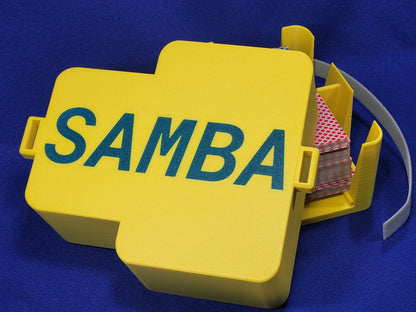 Samba or Hand & Foot 9-Deck Playing Card Tray with Cover: Personalized portable travel case for card storage