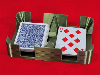 Clásico Playing Card Game Tray: Slimline plastic design available in 3 different sizes