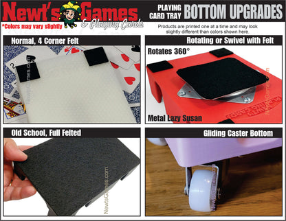 12-Deck Playing Card Tray: Canasta, Samba, Hand & Foot Card Games