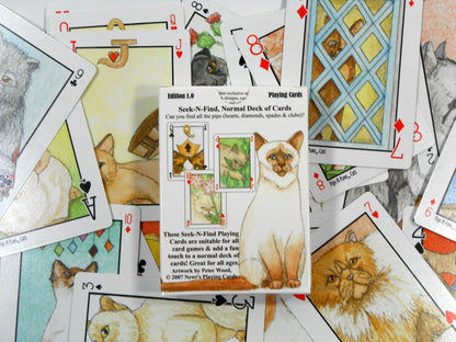 Cats Pips & Paws Playing Card Deck: Featuring Seek-N-Find Art Images