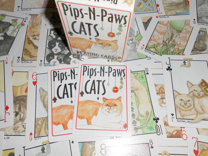 Cats Pips & Paws Playing Card Deck: Featuring Seek-N-Find Art Images