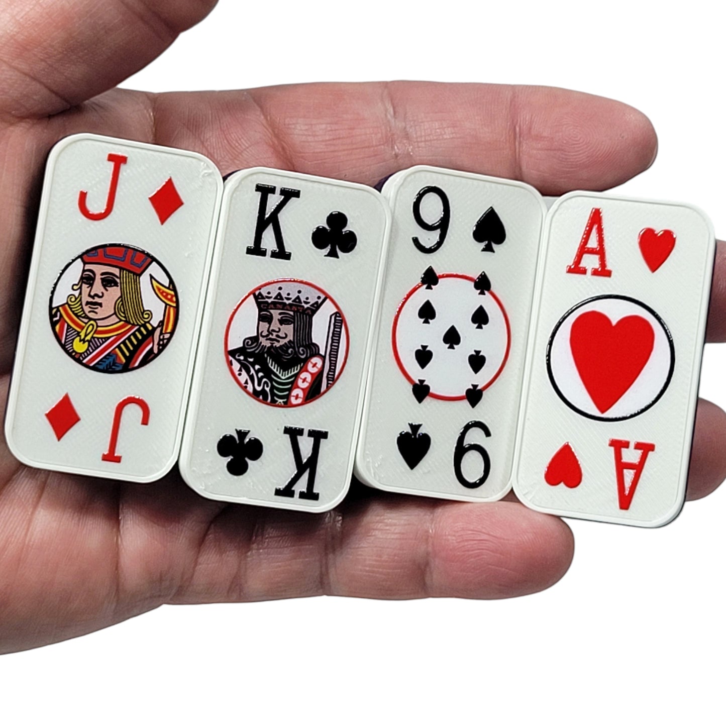 Poker Dominoes: Cardian Brand with 52 Normal Playing Cards and 2 Jokers