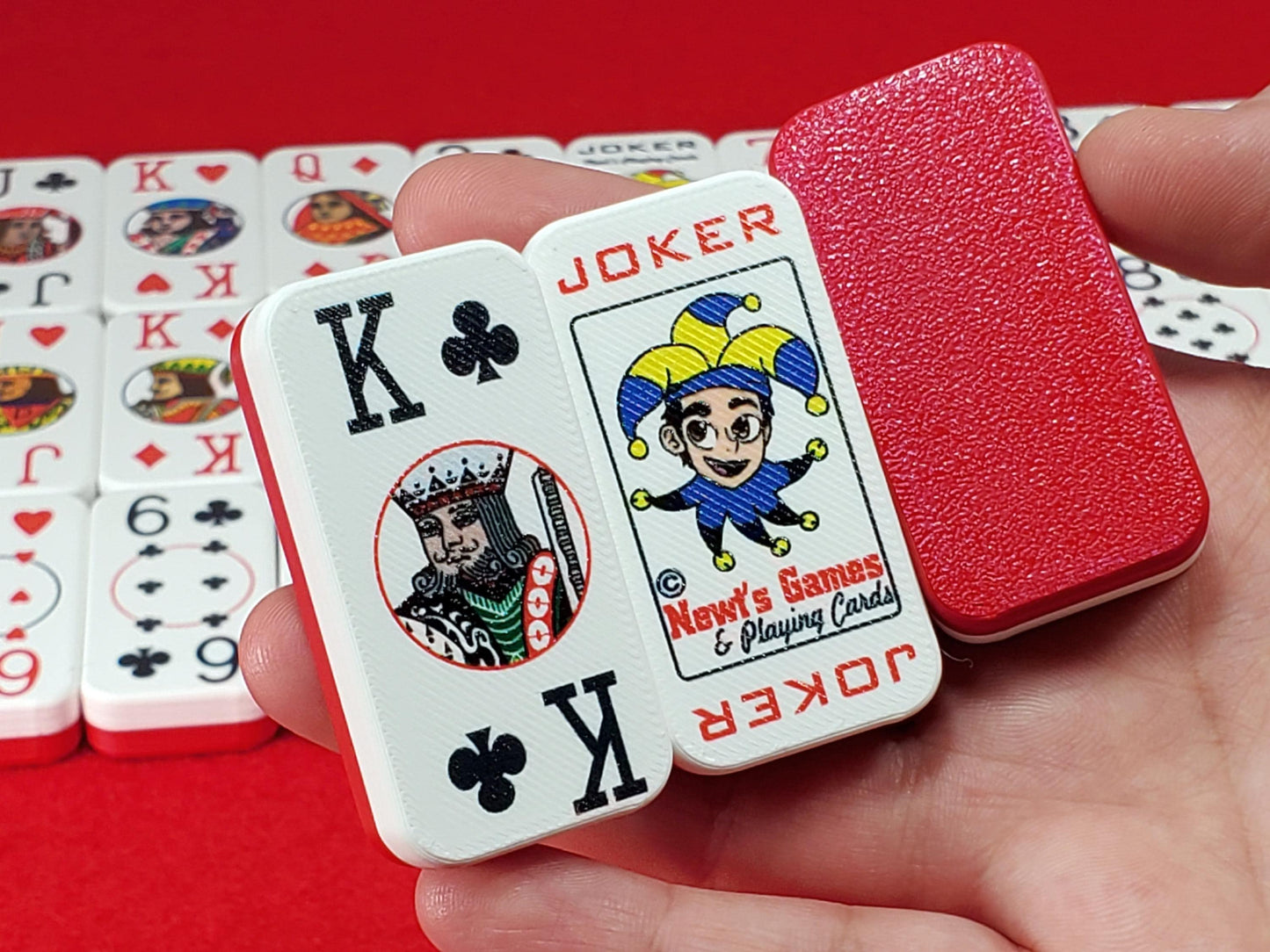 Poker Dominoes: Cardian Brand with 52 Normal Playing Cards and 2 Jokers
