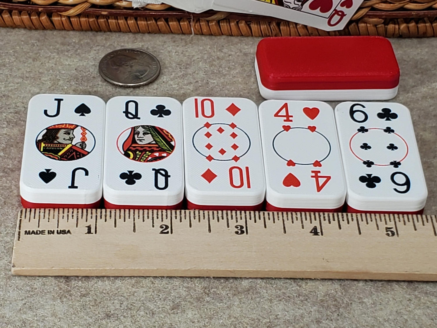 Poker Dominoes: Cardian Brand with 52 Normal Playing Cards and 2 Jokers