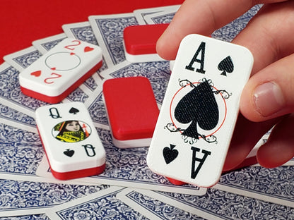 Poker Dominoes: Cardian Brand with 52 Normal Playing Cards and 2 Jokers