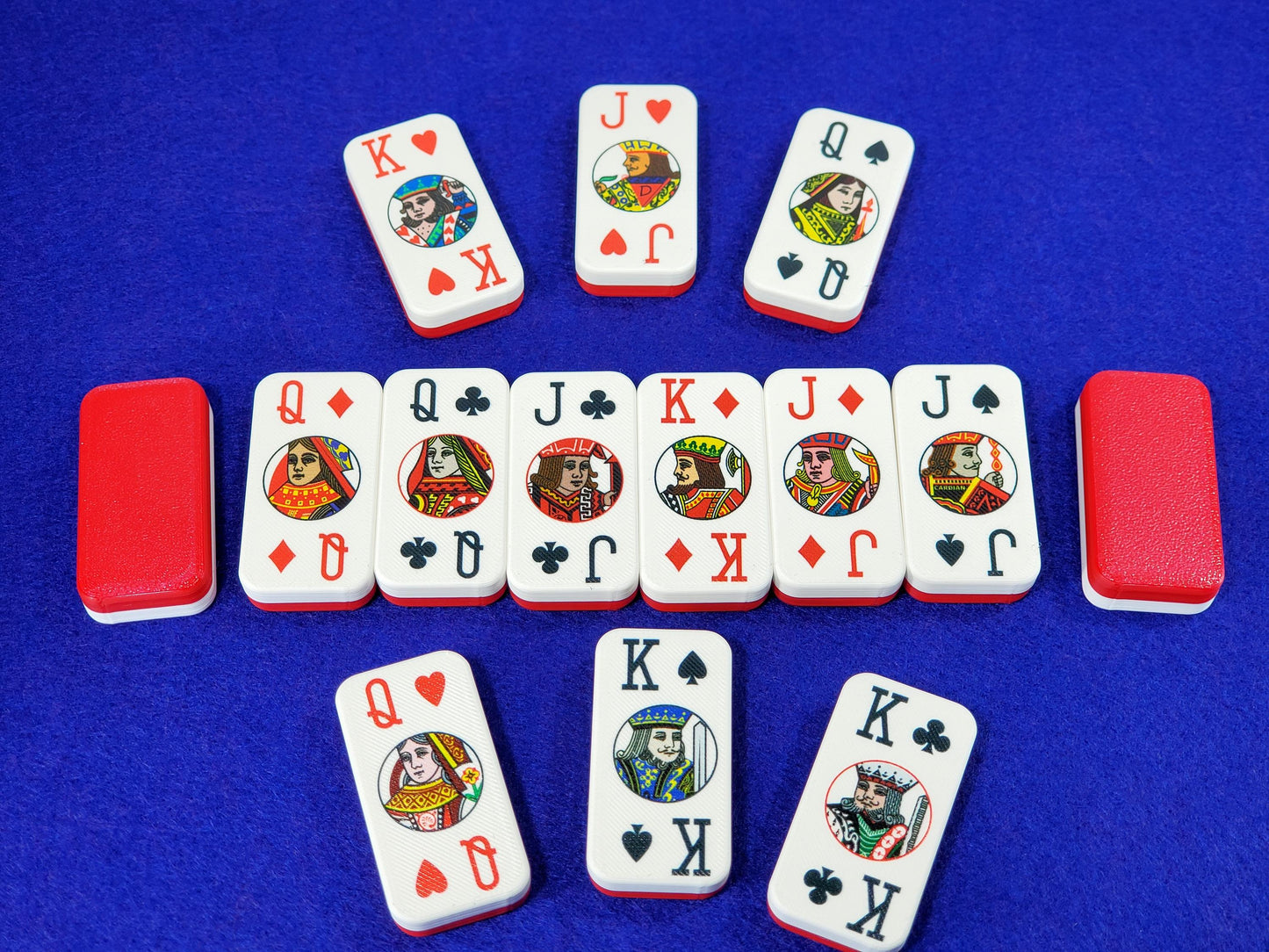 Poker Dominoes: Cardian Brand with 52 Normal Playing Cards and 2 Jokers
