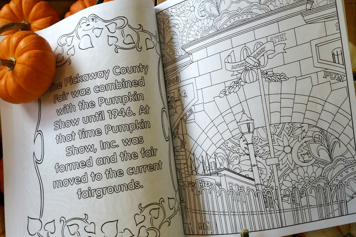 Pumpkin Show Therapy Coloring Book - From 2017