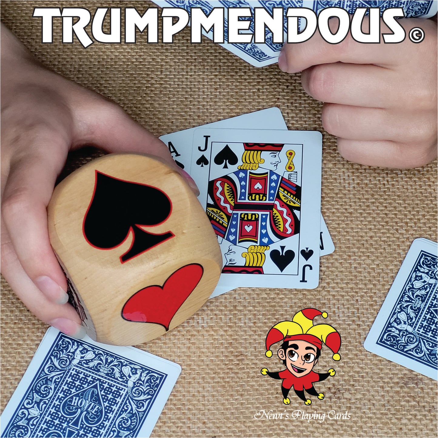 Maple Wood Trump Indicator: Original Trumpmendous suited marker for playing card games (2.5 inch)