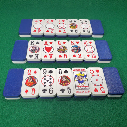 Poker Dominoes: Cardian Brand with 52 Normal Playing Cards and 2 Jokers
