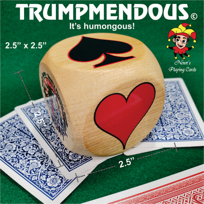 Maple Wood Trump Indicator: Original Trumpmendous suited marker for playing card games (2.5 inch)