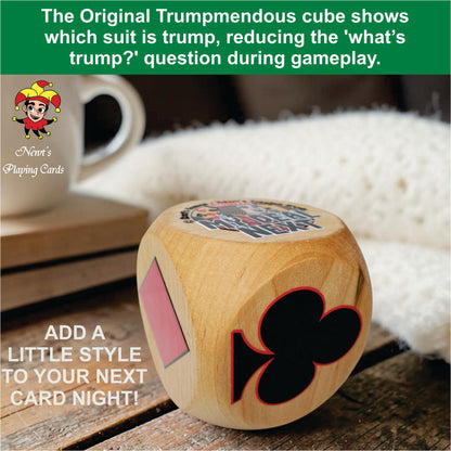 Maple Wood Trump Indicator: Original Trumpmendous suited marker for playing card games (2.5 inch)