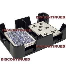 Deluxe Revolving Two Deck, Plastic Playing Card Tray or Caddy - MADE IN USA
