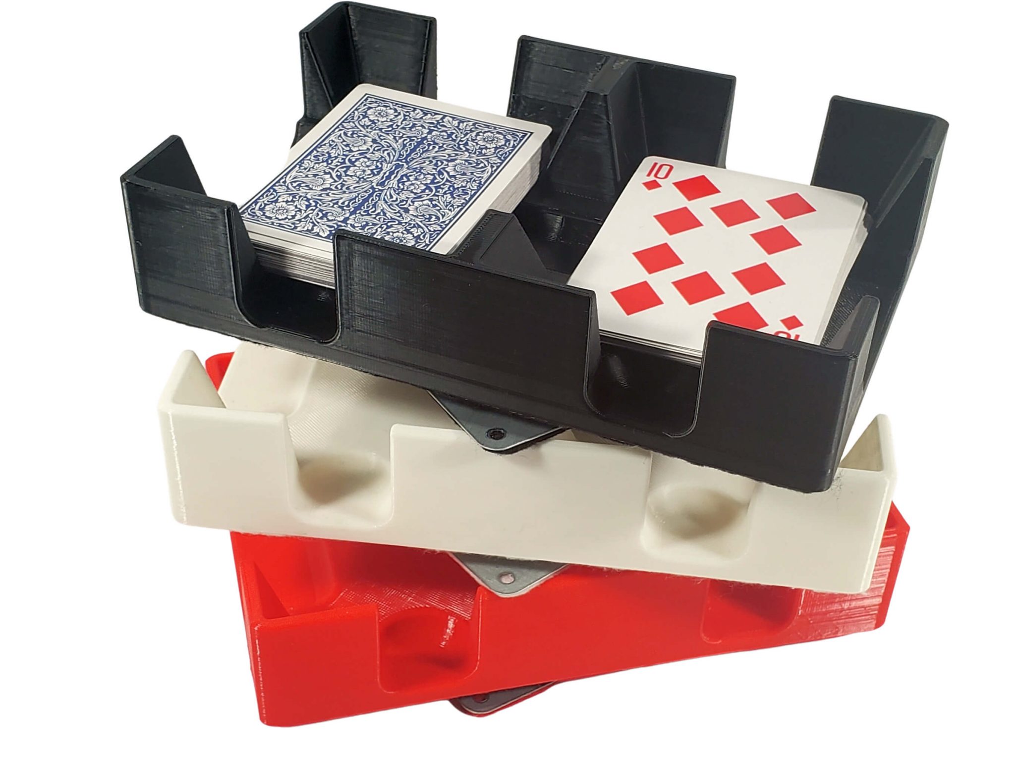 Deluxe Revolving or Swivel Plastic Playing Card Tray with metal… Newt