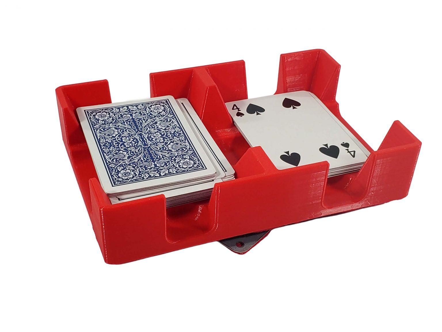 Deluxe Revolving or Swivel Plastic Playing Card Tray with metal… Newt