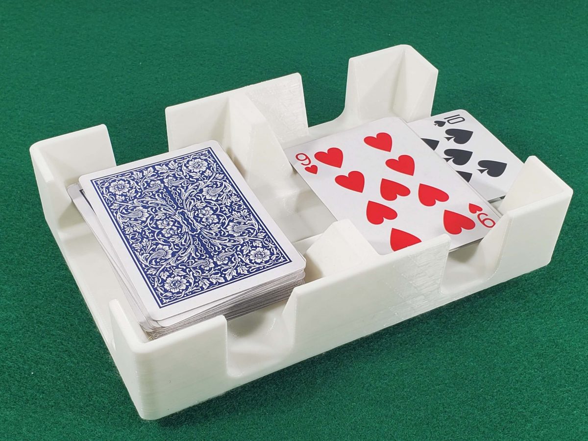 Deluxe Revolving or Swivel Plastic Playing Card Tray with metal… Newt