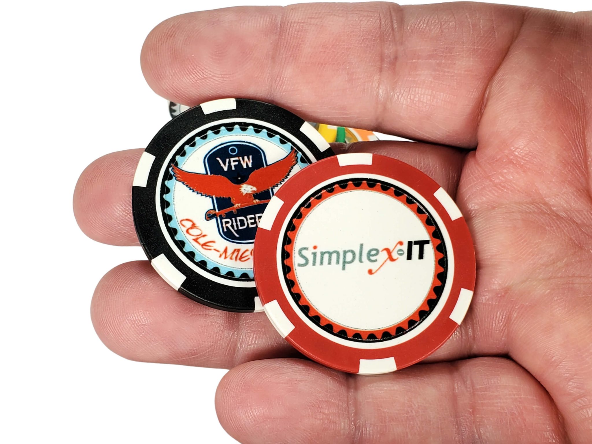 Customized Direct Print Poker Chips Includes 100 Poker Chips Newt's