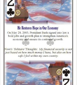George W. Bush Playing Cards - 52 Reasons to Re-Elect Bush - from the 2004 Presidential Election