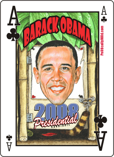 VOTE BARACK OBAMA - Politically WILD! Playing Cards - Democrat Edition - SOLD OUT!