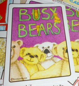 Busy Bear playing card deck featuring teddy bears with hidden images on each card - Semi-Transformational Art by Peter Wood