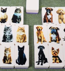 Dogs and Cats Mahjong Tile Match or Seaside Escape Game