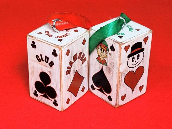 Poker gift topper or ornament for card players