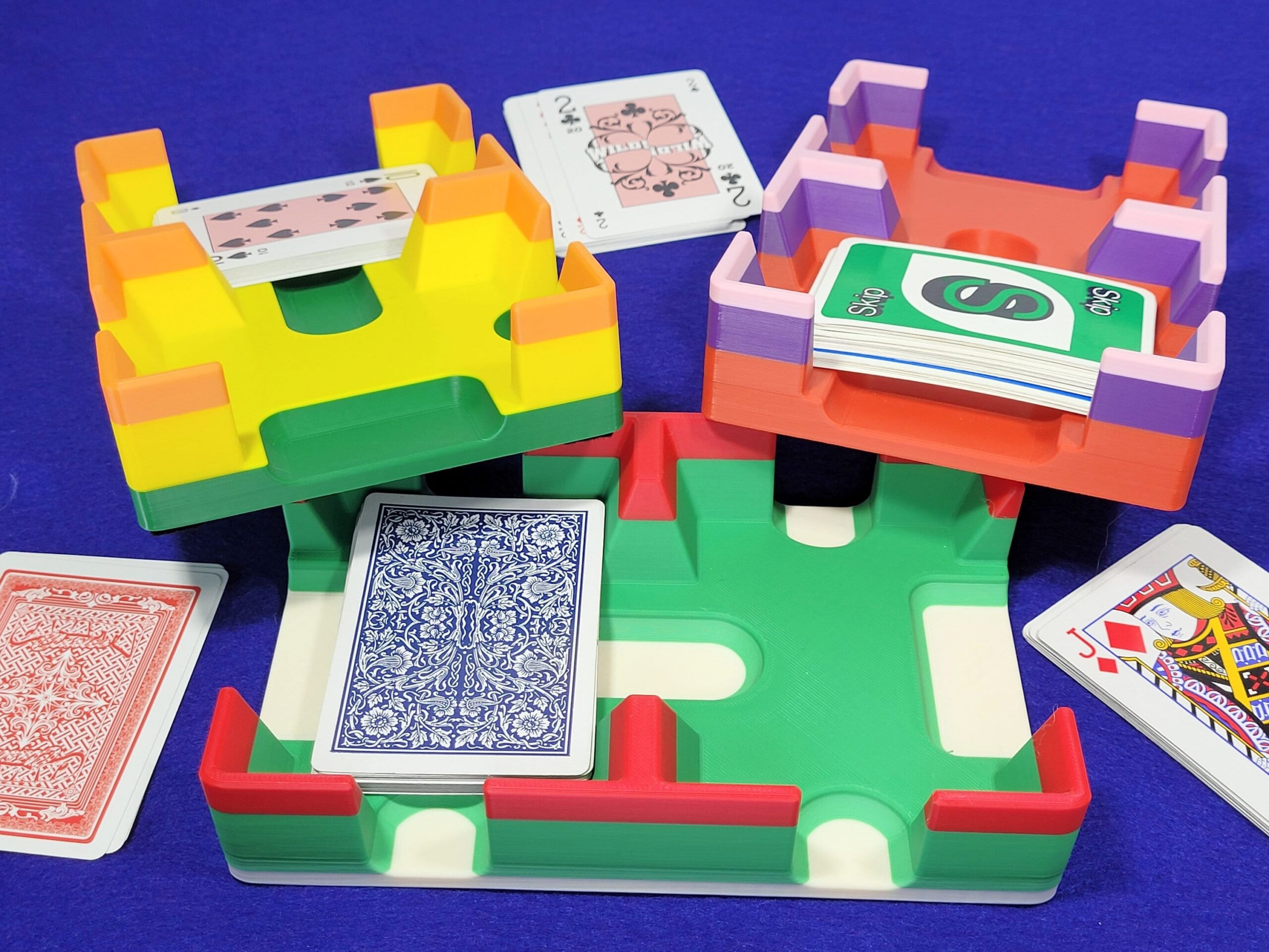 Colorful Playing Card Tray: Holds 2 Decks, Made in USA - Image 2