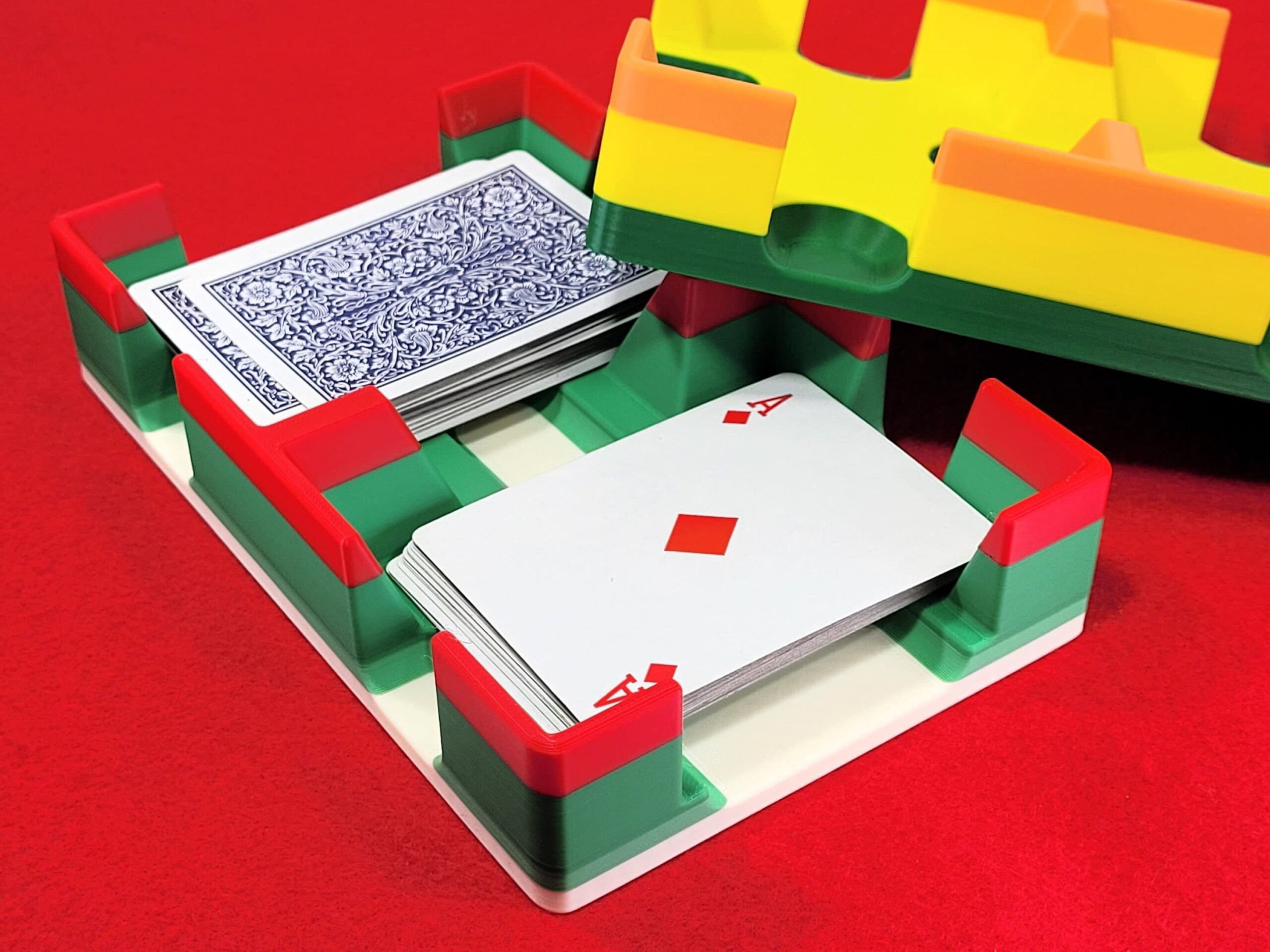 Colorful Playing Card Tray: Holds 2 Decks, Made in USA - Image 4