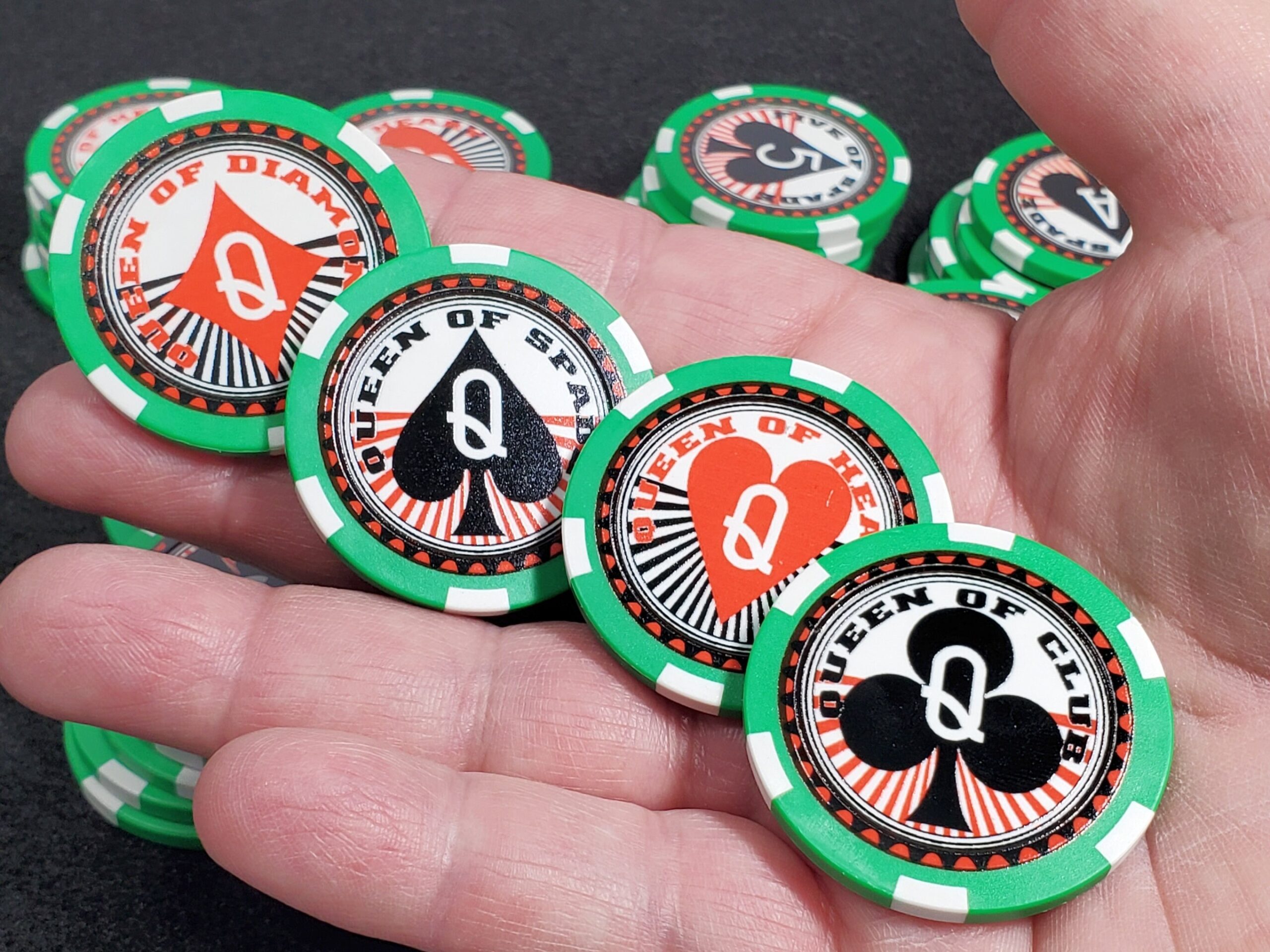 Poker Chip Playing Card Set: Casino Style, Cardian, Poker Run & Bowling - Image 2