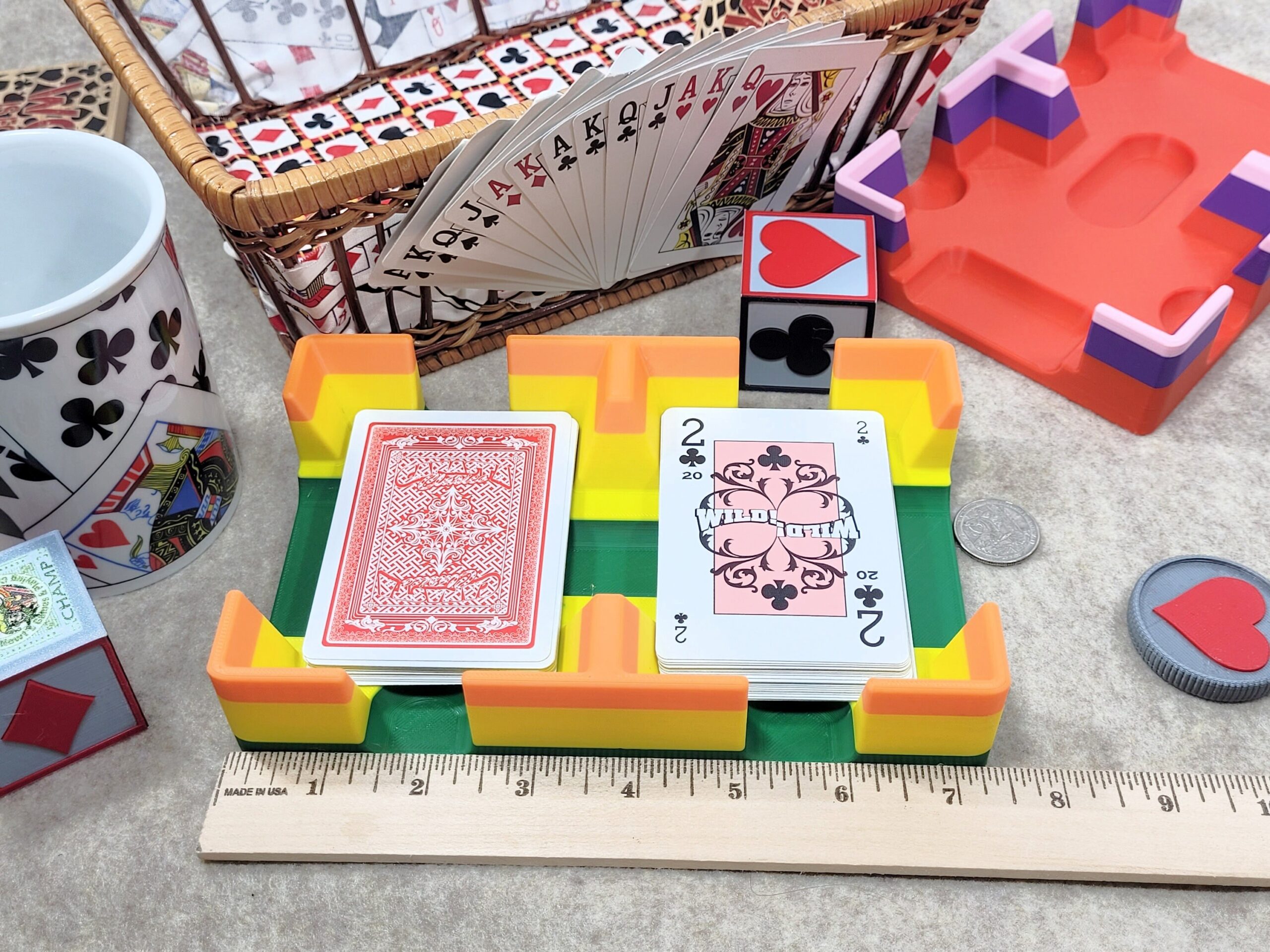 Colorful Playing Card Tray: Holds 2 Decks, Made in USA - Image 9