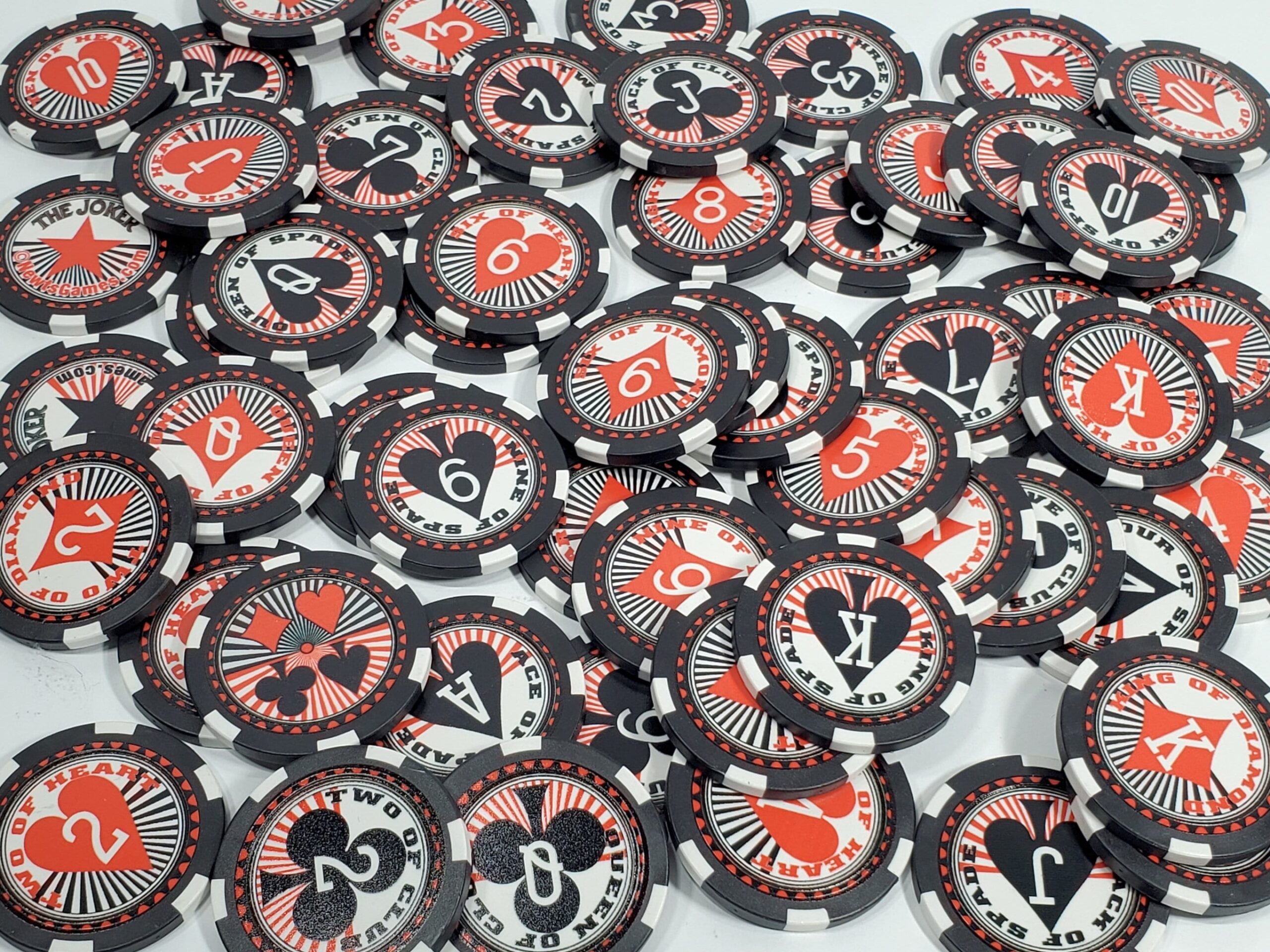 Poker Chip Playing Card Set: Casino Style, Cardian, Poker Run & Bowling - Image 6