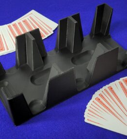 68d5a9828fd207988794f3e3.jpg 9-Deck Playing Card Tray: Canasta, Hand and Foot, Samba - Made in USA