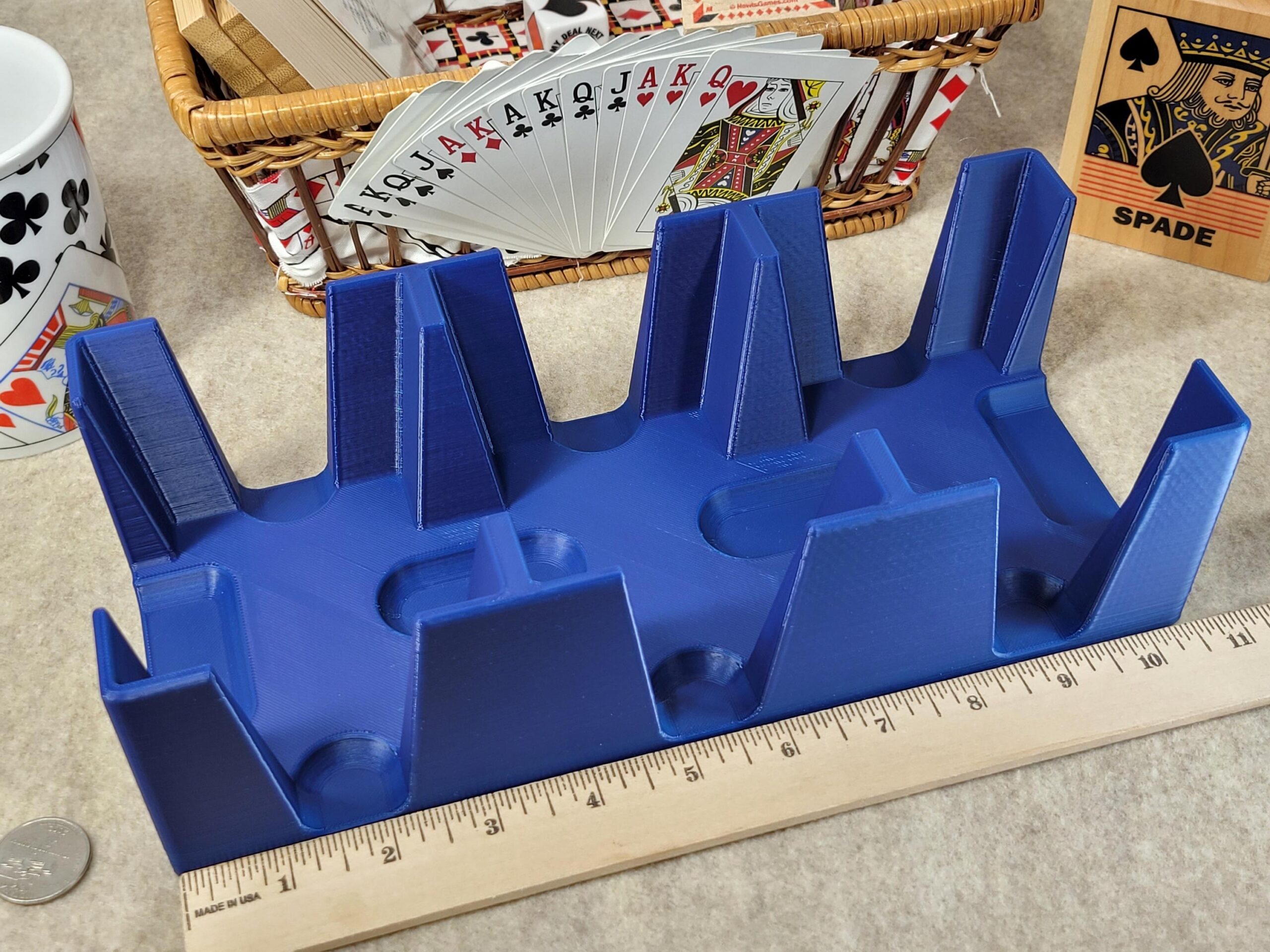 9-Deck Playing Card Tray: Canasta, Hand and Foot, Samba - Made in USA - Image 7