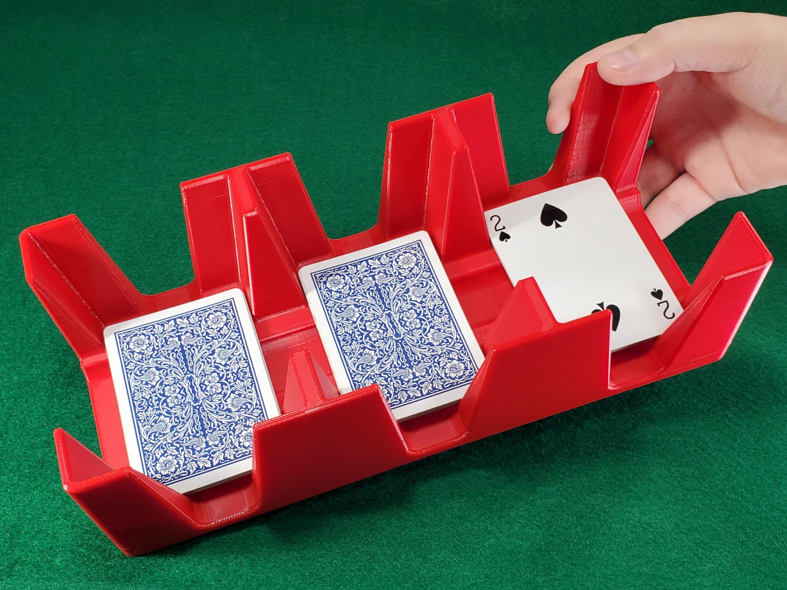 9-Deck Playing Card Tray: Canasta, Hand and Foot, Samba - Made in USA - Image 8