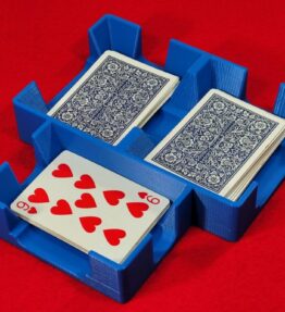 68d5a9b68fd207988794fdd0.jpg Sidecard Caddy: 3-deck or 9 deck Playing Card Tray